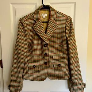 Ann Taylor Loft plaid jacket